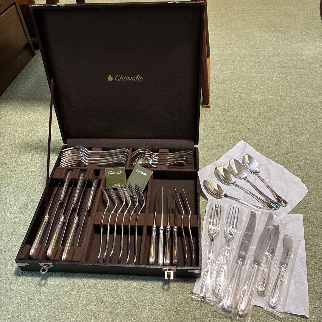 Christofle カトラリーセット 40点　箱ケース付き　美品