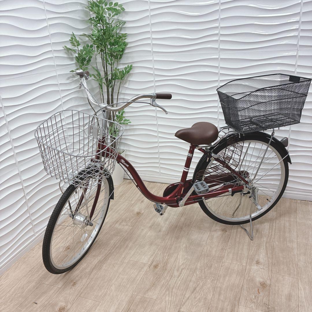 ◇シティサイクル◇ママチャリ◇24インチ◇レッド◇大阪兵庫京都奈良滋賀和歌山◇