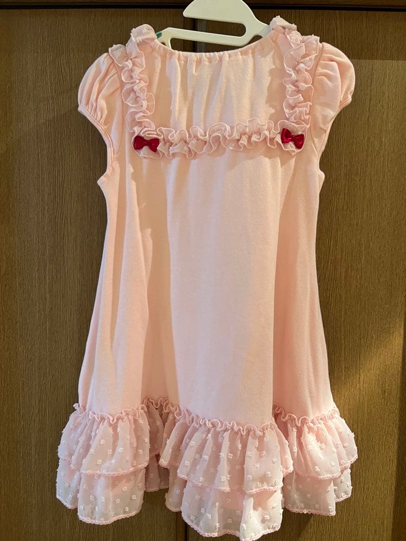 110 アイスカットソーワンピース　ピンク