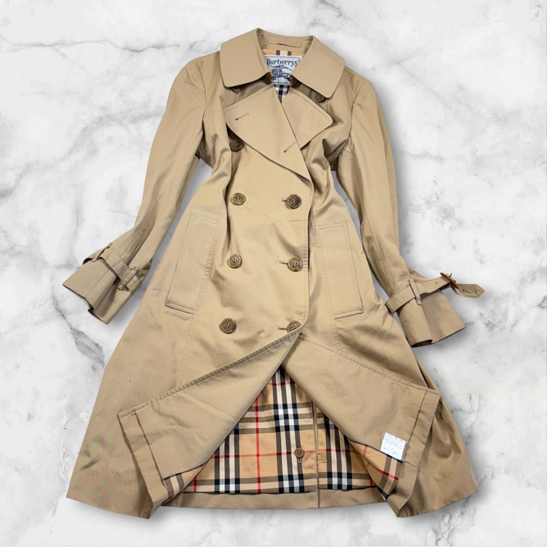 【極美品】Burberrys バーバリー　トレンチコート　ノバチェック　M