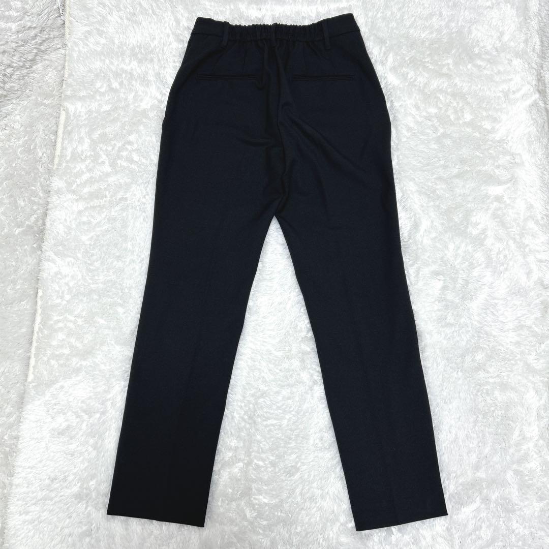 【美品】PLST ウォームリザーブカラーレスジャケット　パンツ　黒　セットアップ