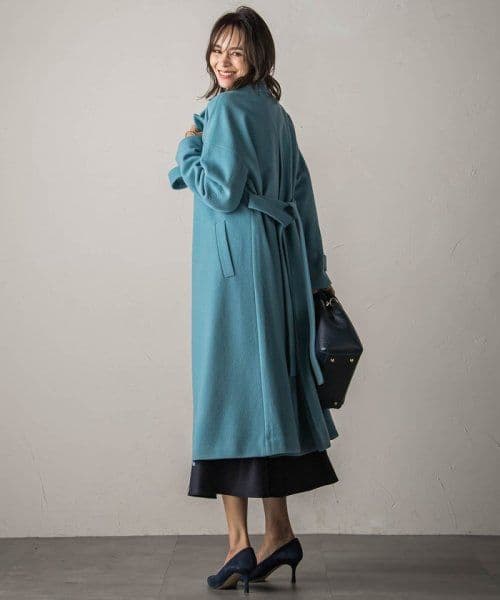 ビアッジョブルー 新品タグ付き ロングコート 定価75900円税込