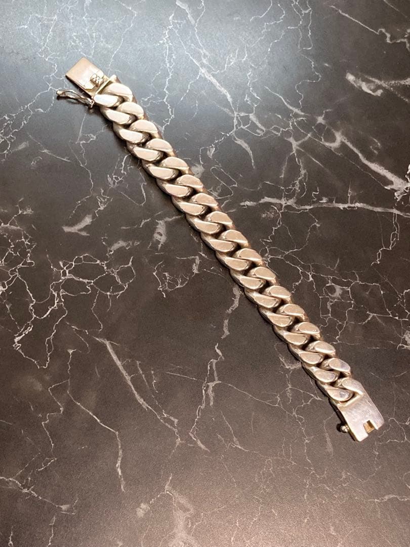 [51] Silver925 / 150g 2面 喜平ブレスレット ヴィンテージ