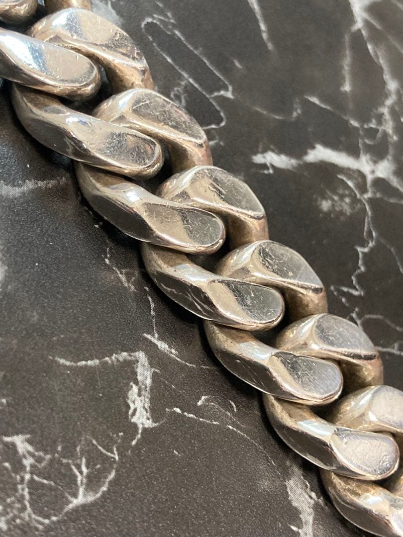 [51] Silver925 / 150g 2面 喜平ブレスレット ヴィンテージ