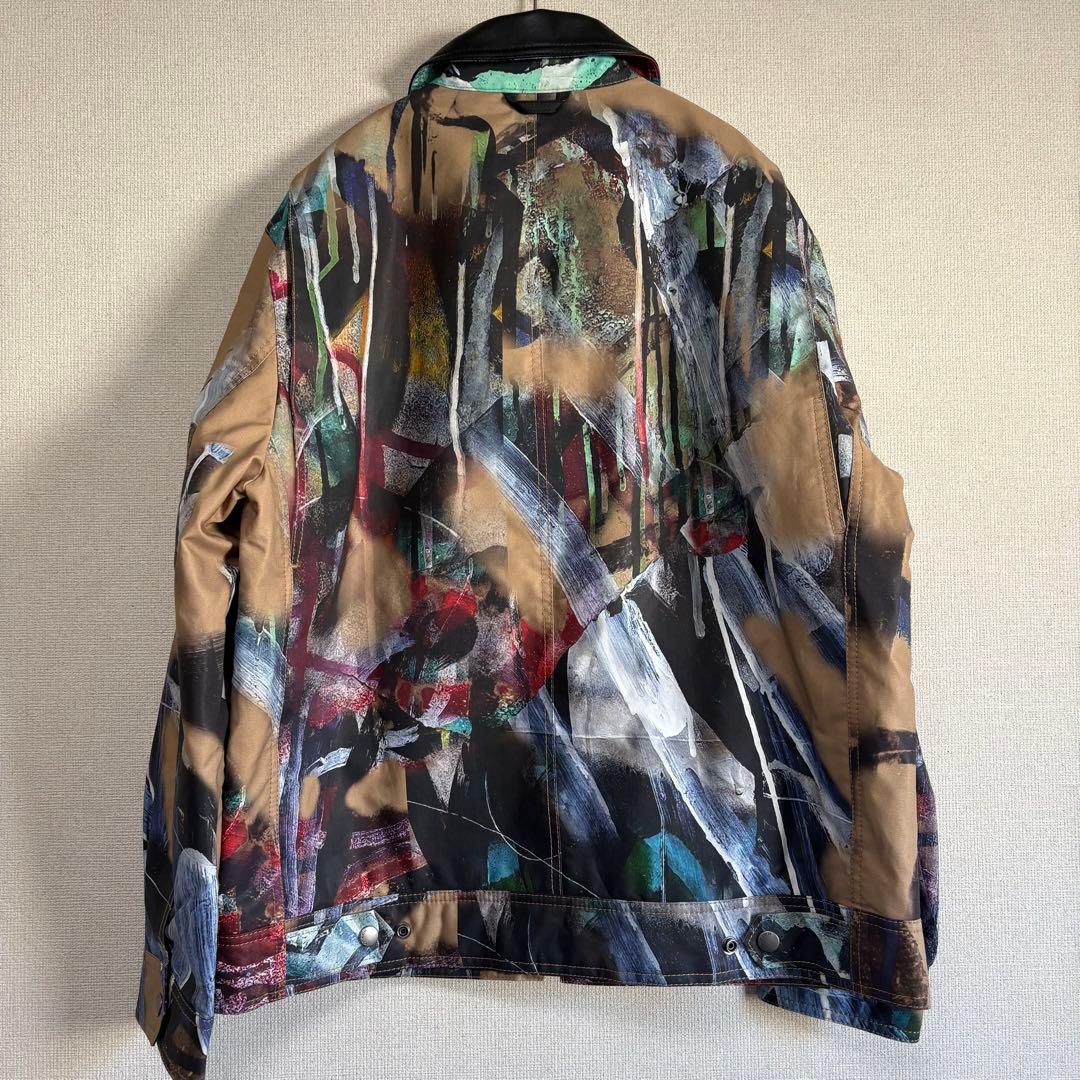 COACH MINT + SERF コラボ 羊革切替 ジャケット 総柄 美品