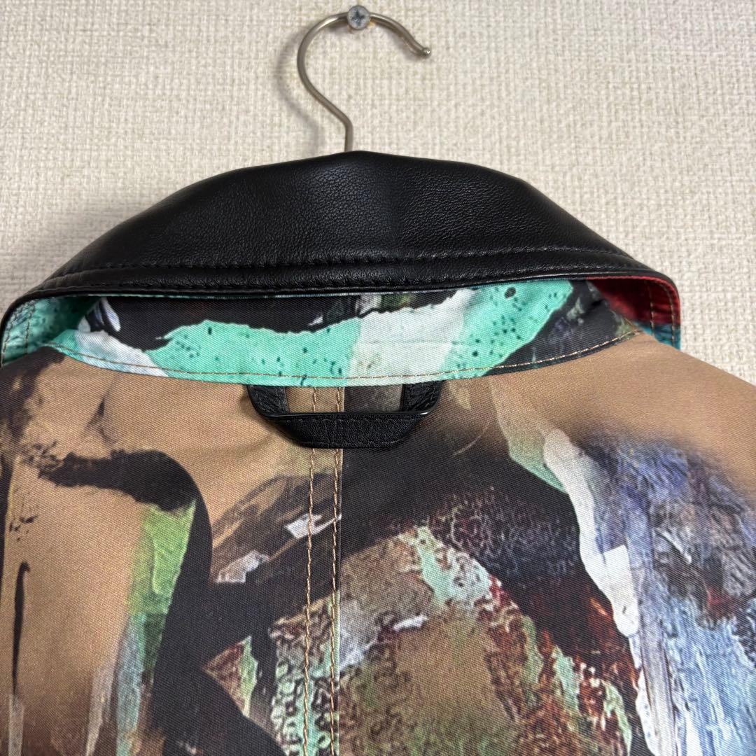 COACH MINT + SERF コラボ 羊革切替 ジャケット 総柄 美品