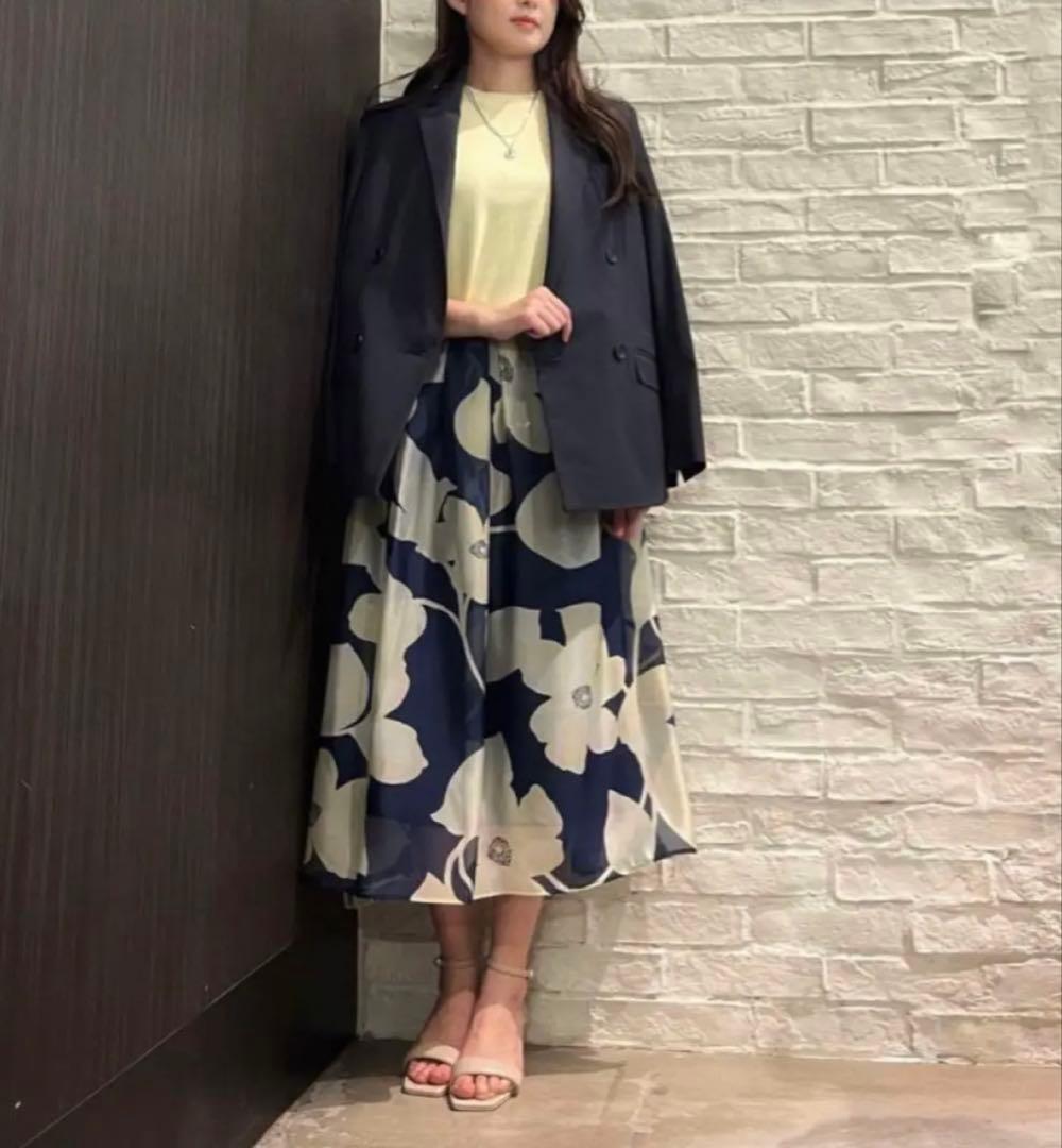 PLST　リネンブレンド ダブルジャケット＆テーパードパンツ　セットアップ