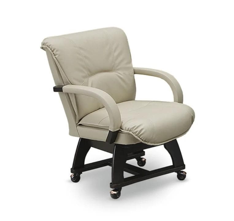 SK DCMD 2脚　回転式ダイニングチェア　アームチェア　ナチュラルDブラウン