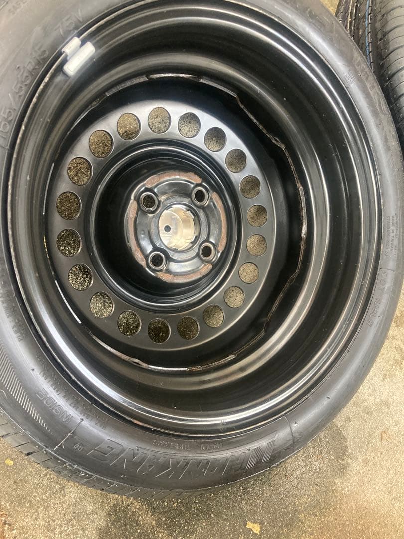 ホンダ純正 スチールホイール 15インチ サマータイヤ 4本セット