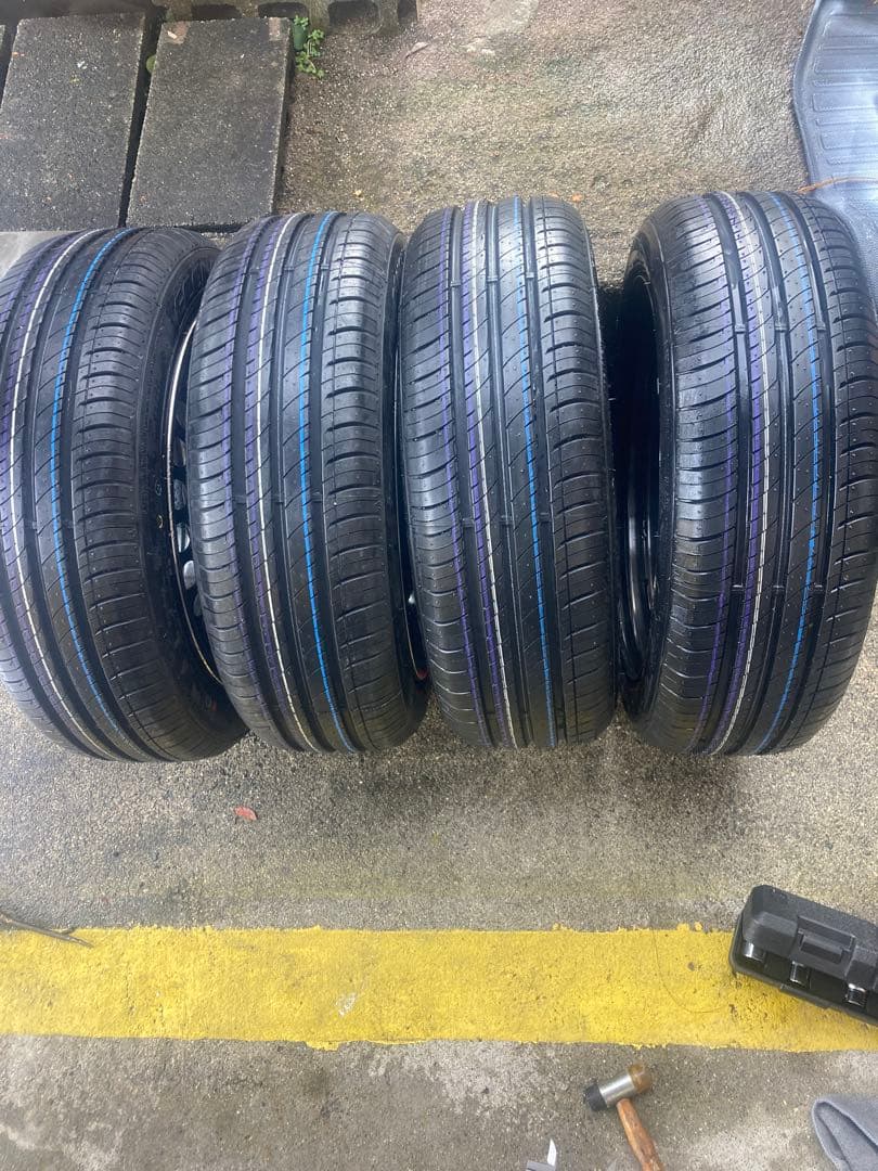 ホンダ純正 スチールホイール 15インチ サマータイヤ 4本セット