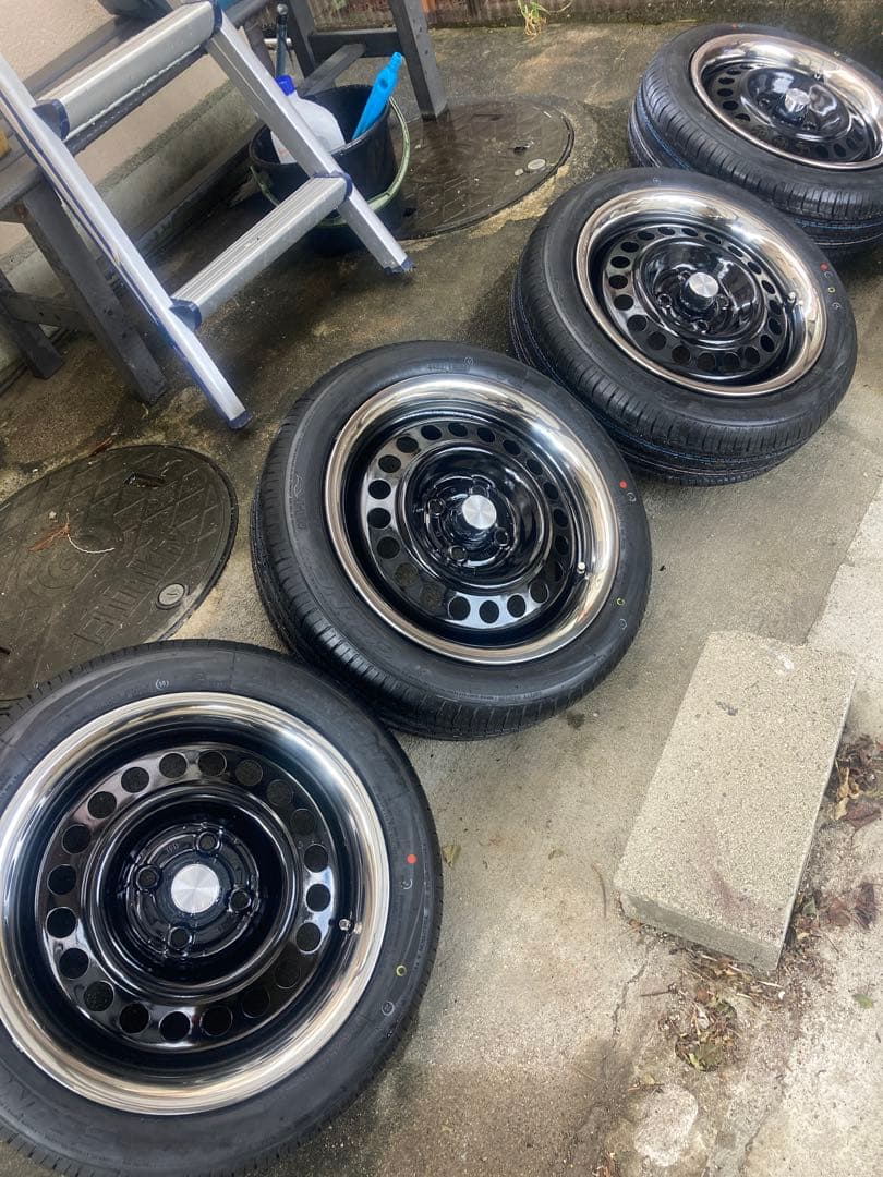 ホンダ純正 スチールホイール 15インチ サマータイヤ 4本セット