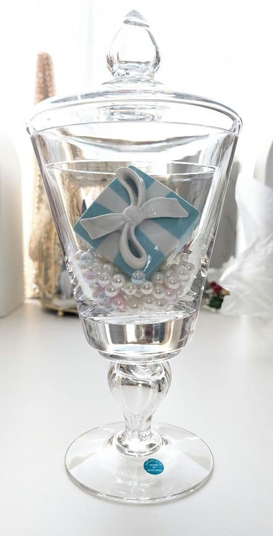 ティファニー ガラスポット ガラスジャー ポット 小物入れ