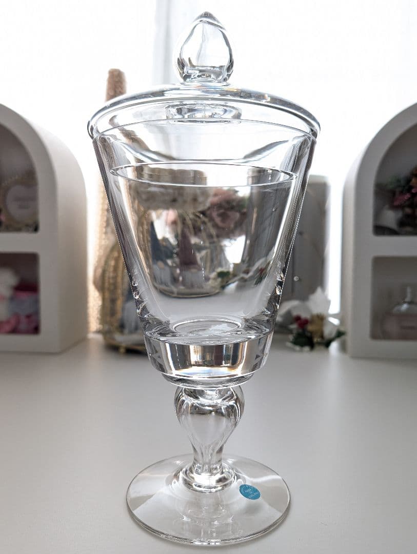 ティファニー ガラスポット ガラスジャー ポット 小物入れ