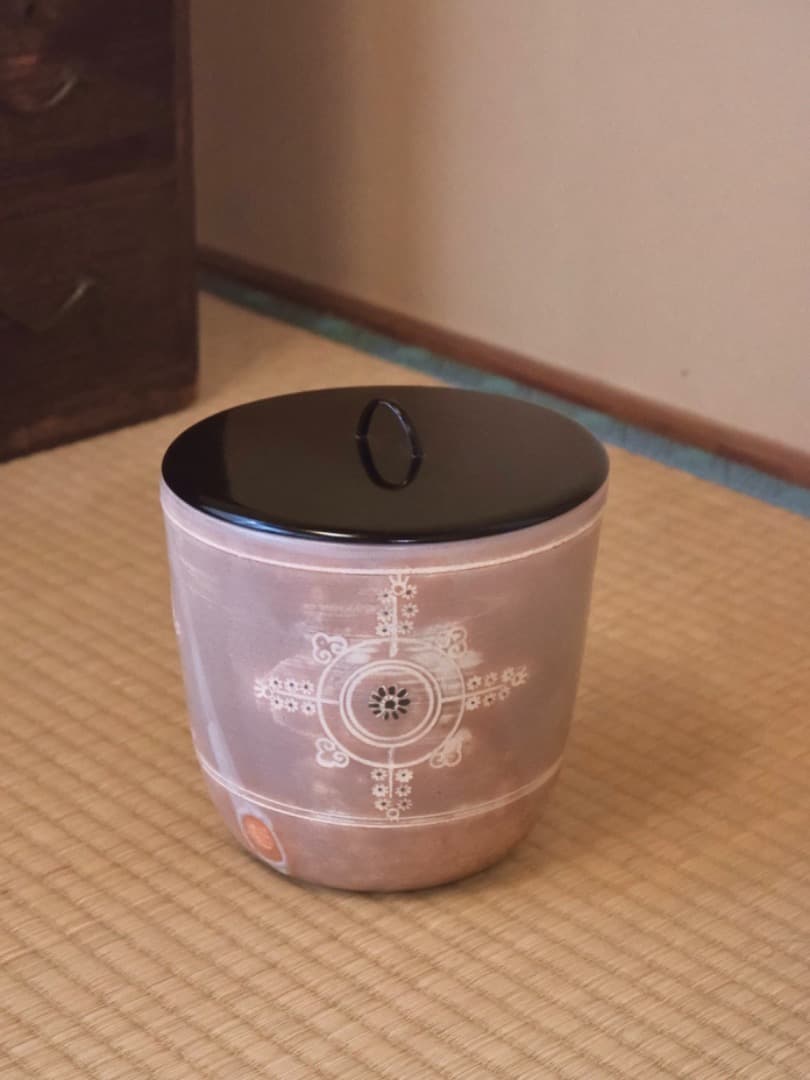 清水日呂志　御本狂言袴　水指　茶道具　箱付　時代物　Q2360