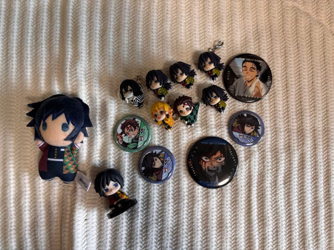 鬼滅の刃　富岡義勇セット　つまんで　ゆらふわ