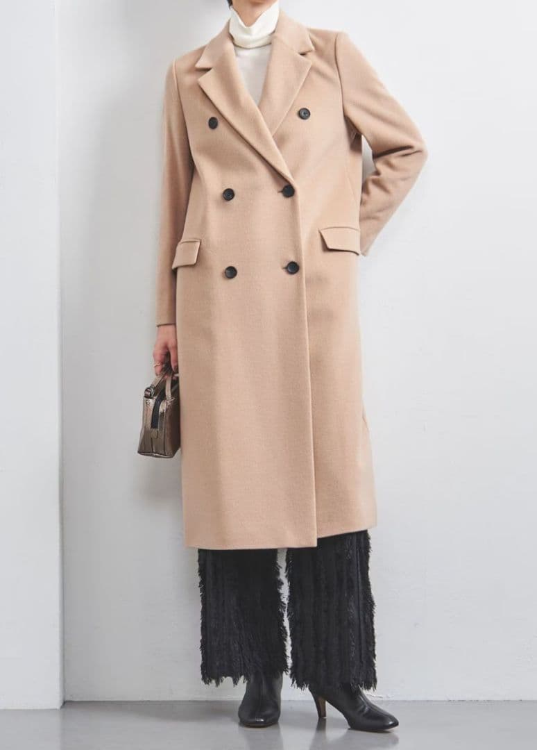 【美品】UNITED ARROWS ダブルブレストテーラードコート