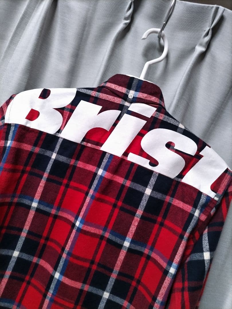ブリストル　ネルシャツ　チェック　スペルアウト ロゴ