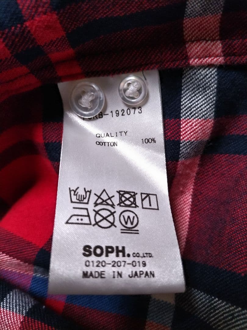 ブリストル　ネルシャツ　チェック　スペルアウト ロゴ