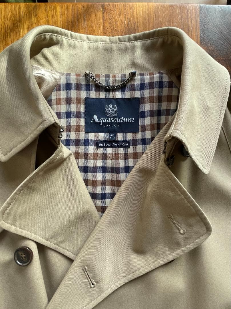 Aquascutum THE BOGART TRENCH 165周年記念モデル
