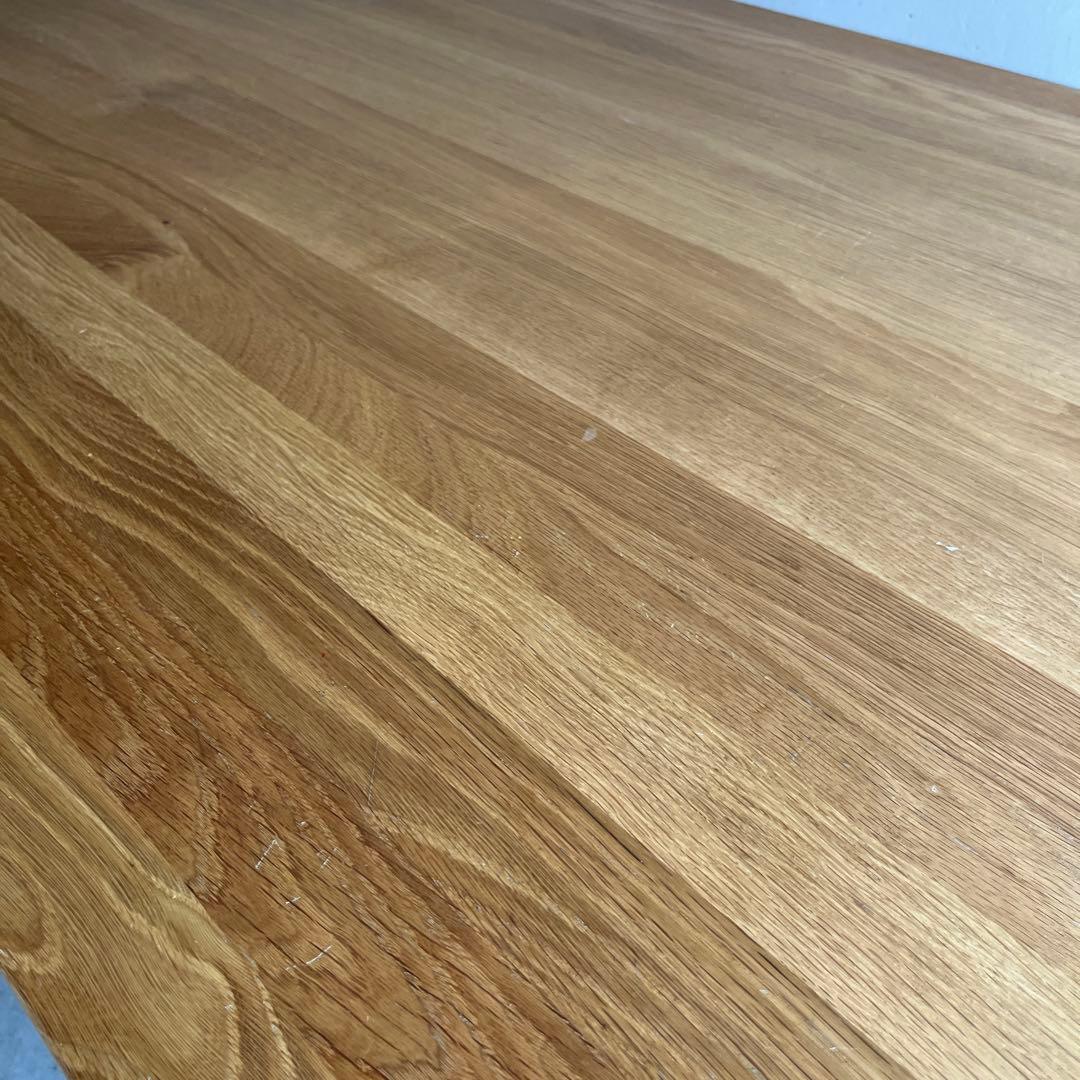 美品・廃盤希少★無印 無垢材ダイニングテーブル・オーク材・幅１４０ｃｍ