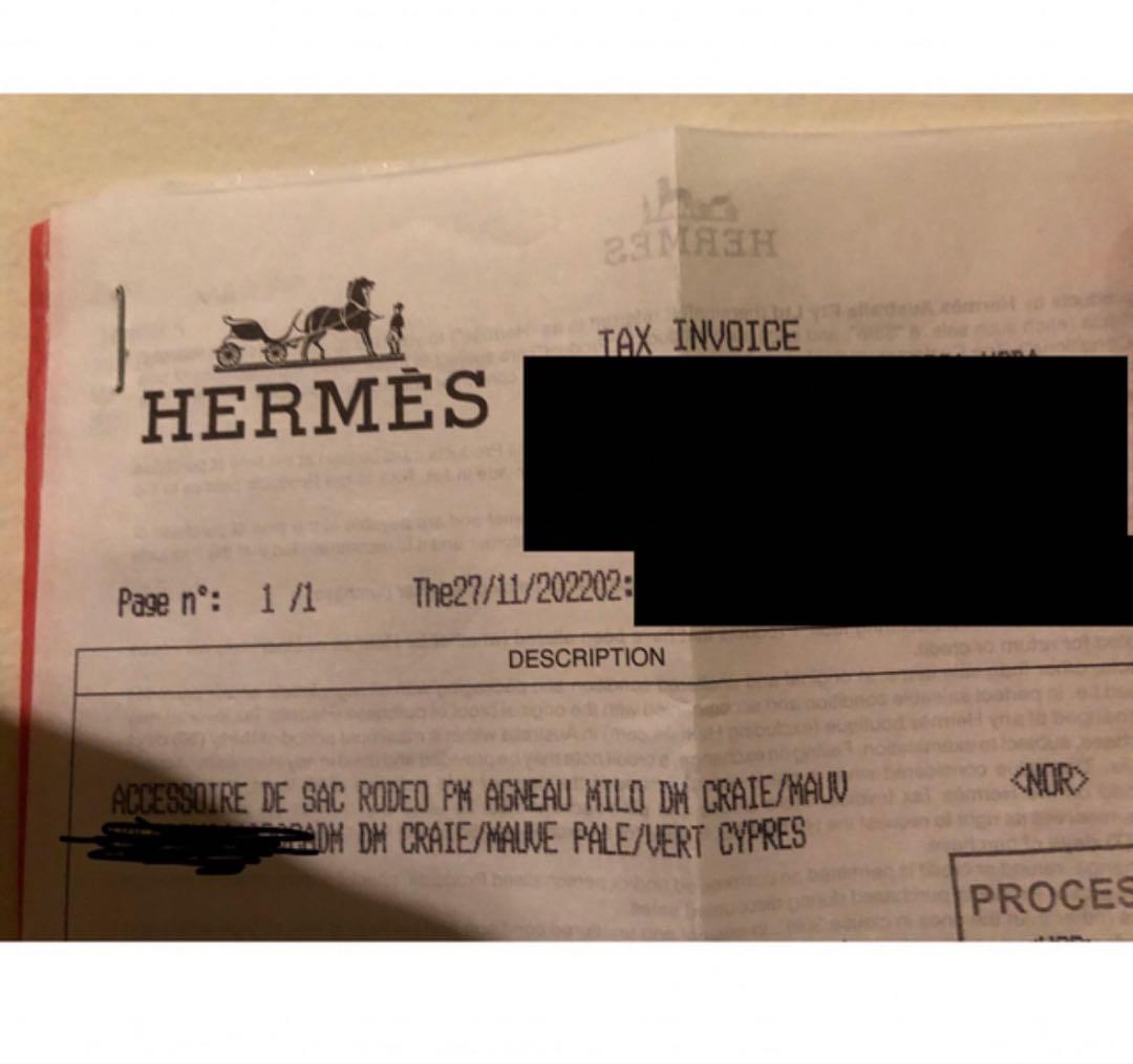 希少　HERMES エルメス ロデオ チャーム　箱付き