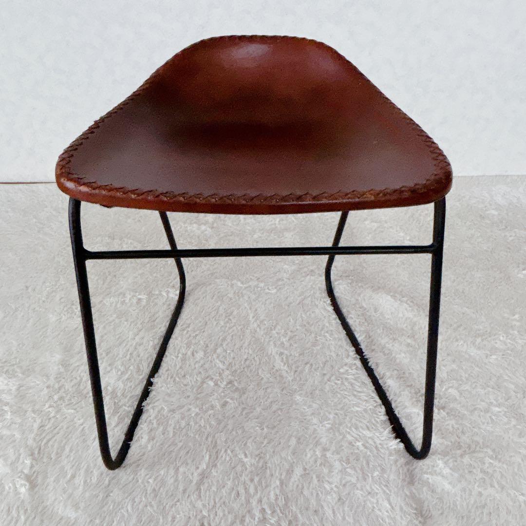 ra2ccho様リクエスト品 】アイアン スツール レザー スツール インダスト