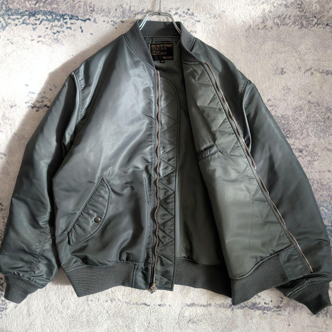 BEAUTY&YOUTH別注 AVIREX 66ナイロン MA-1 フライト L