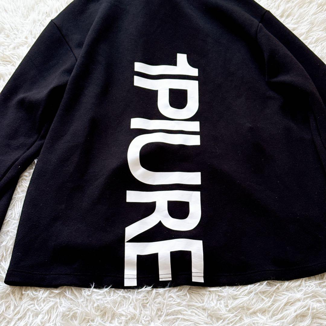 XLサイズ✨1PIU1UGUALE3 ロゴパーカー フーディ フルジップ 黒