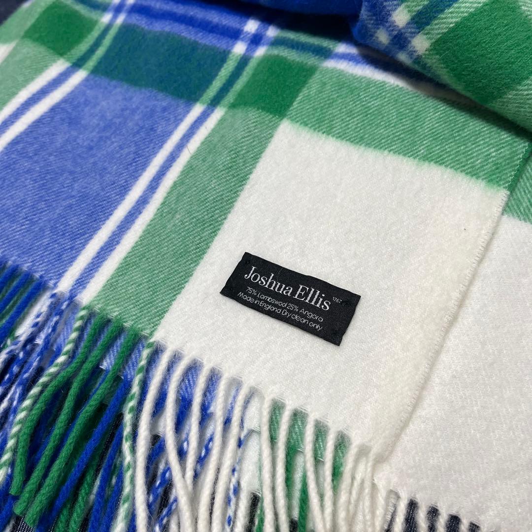 Joshua Ellis チェック柄ストール