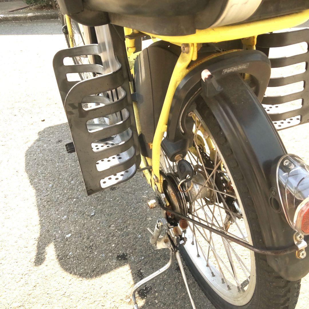 【直接渡】パナソニックGyutto 子供乗せ電動自転車 3人乗り ※バッテリー無