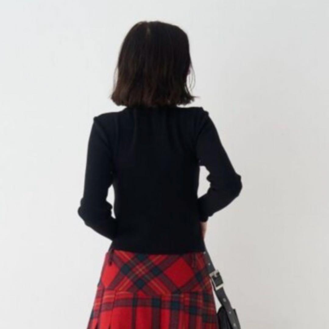 jouetie レースドッキングジップニット