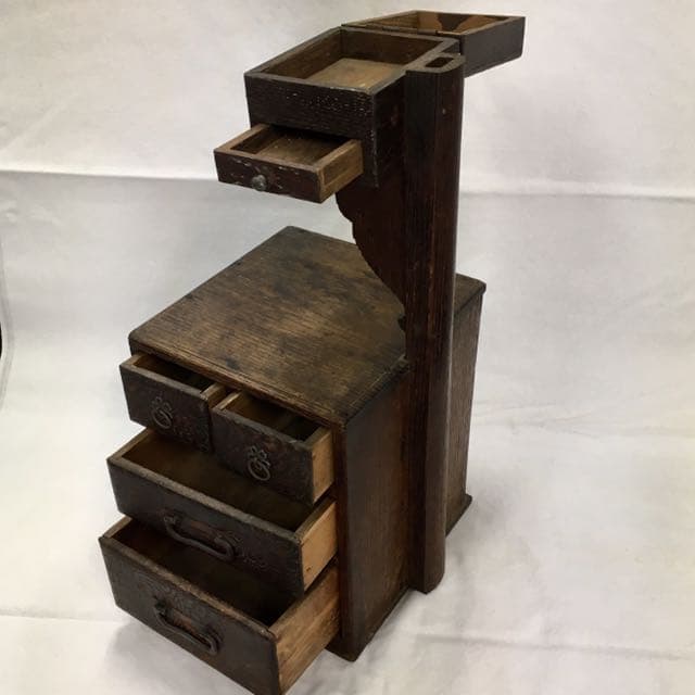 桑材の 古い裁縫箱 ☆ 日本のアンティーク ♫