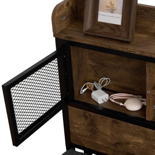 ベッドフレーム ダブル ダブルベッド パイプベッド コンセント付き 宮付き 木