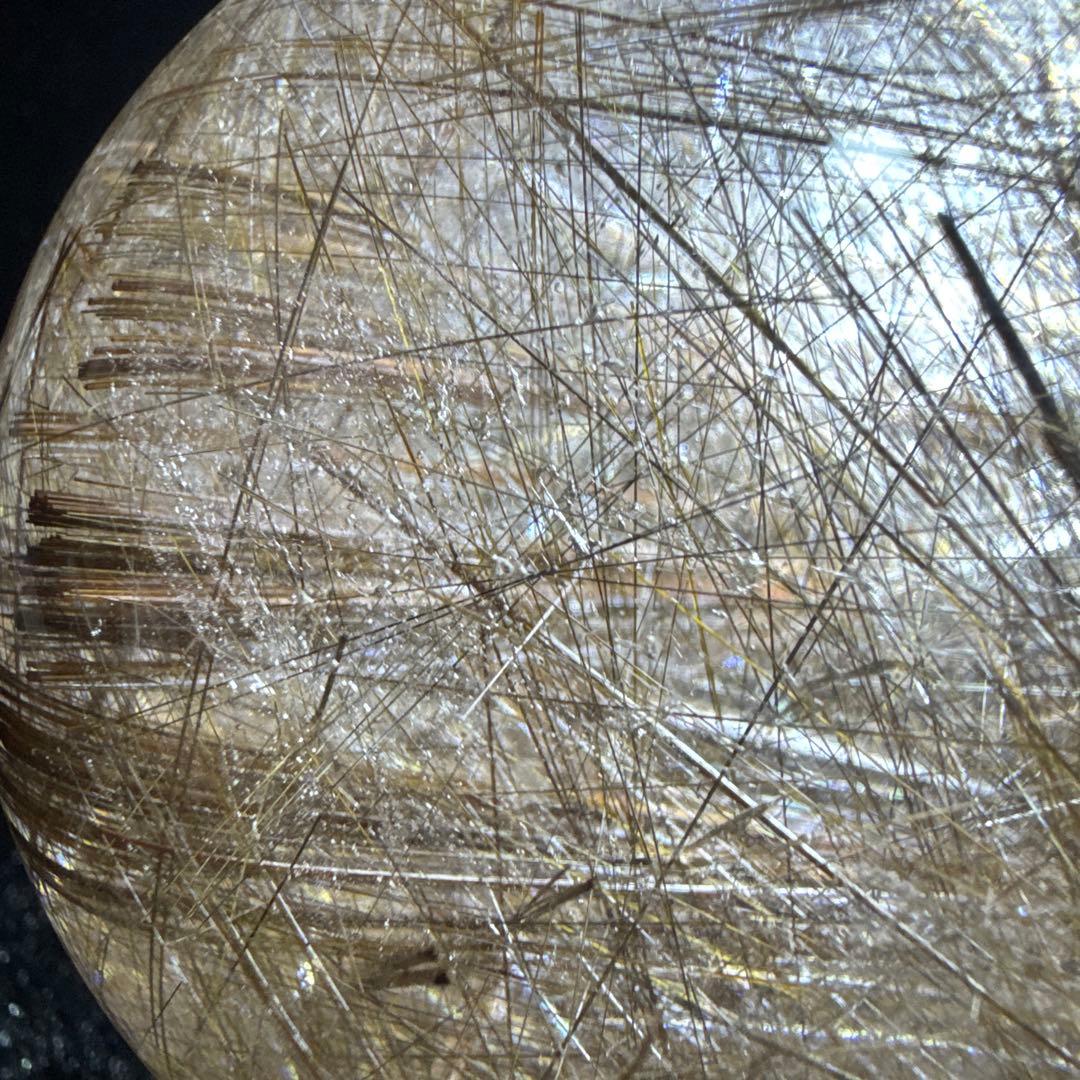 【コレクション】シルバールチルクォーツ スフィア 約8cm（天然水晶 丸玉）