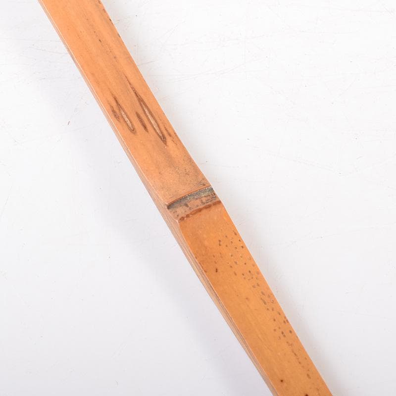 茶道具　表千家九代了々斎自作　茶杓　銘「吉野」　書付　共筒共箱　D　R7640