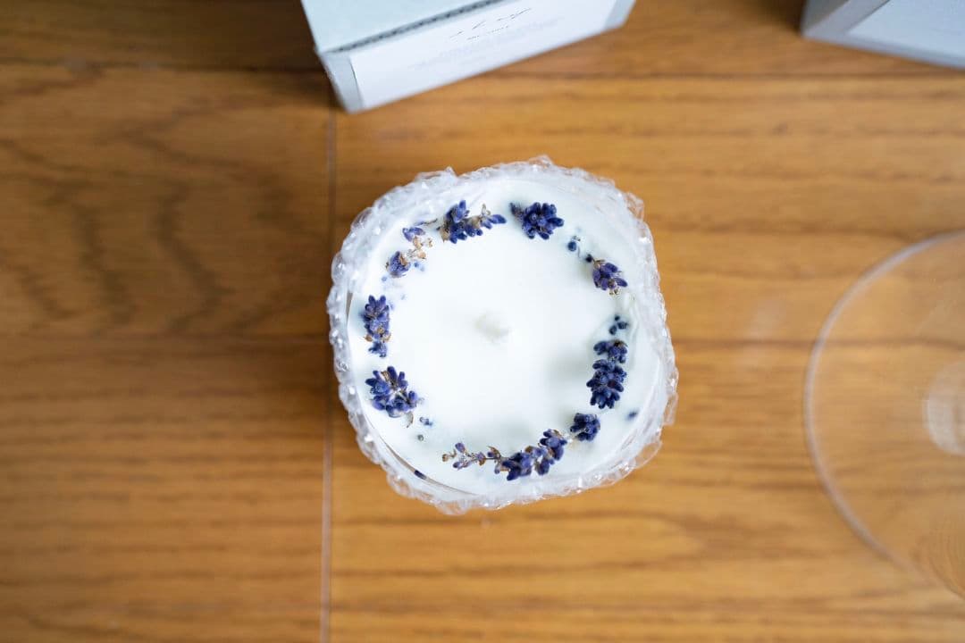 ソイアロマキャンドル S　sheep　ガラスドーム　Sサイズ (大）