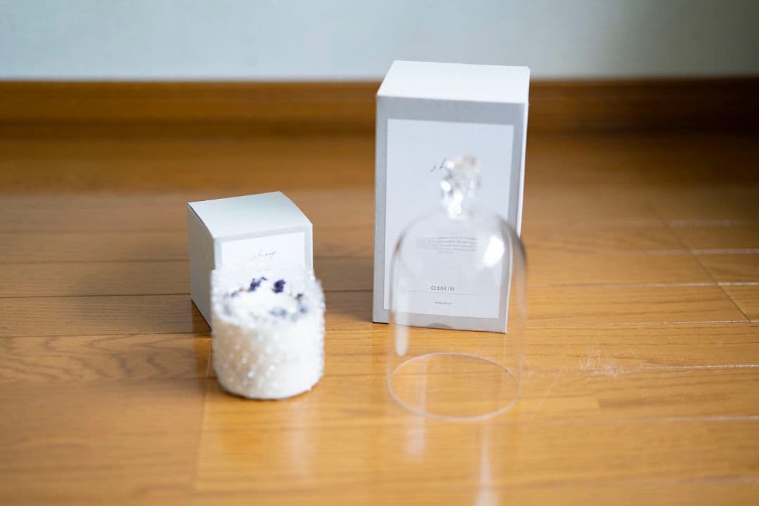 ソイアロマキャンドル S　sheep　ガラスドーム　Sサイズ (大）