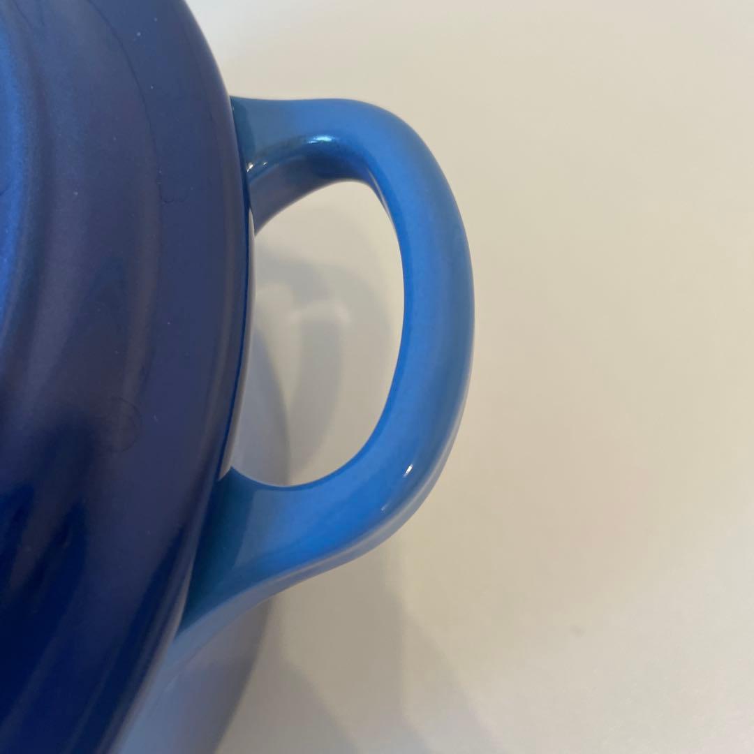 数回使用⭕️美品⭕️ココット ロンド マルセイユブルー20cm