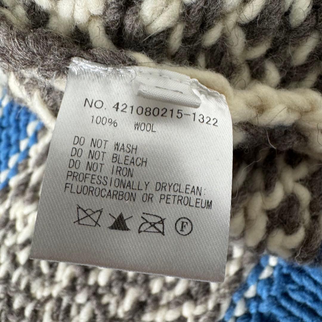 美品 RHC ロンハーマン カウチンニット ブルー ジャケット セーター