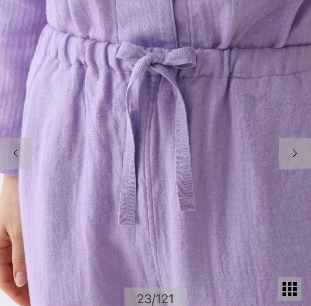 新品　UCHINO ウチノ　マシュマロガーゼ　パジャマ　パープル　M 完売品