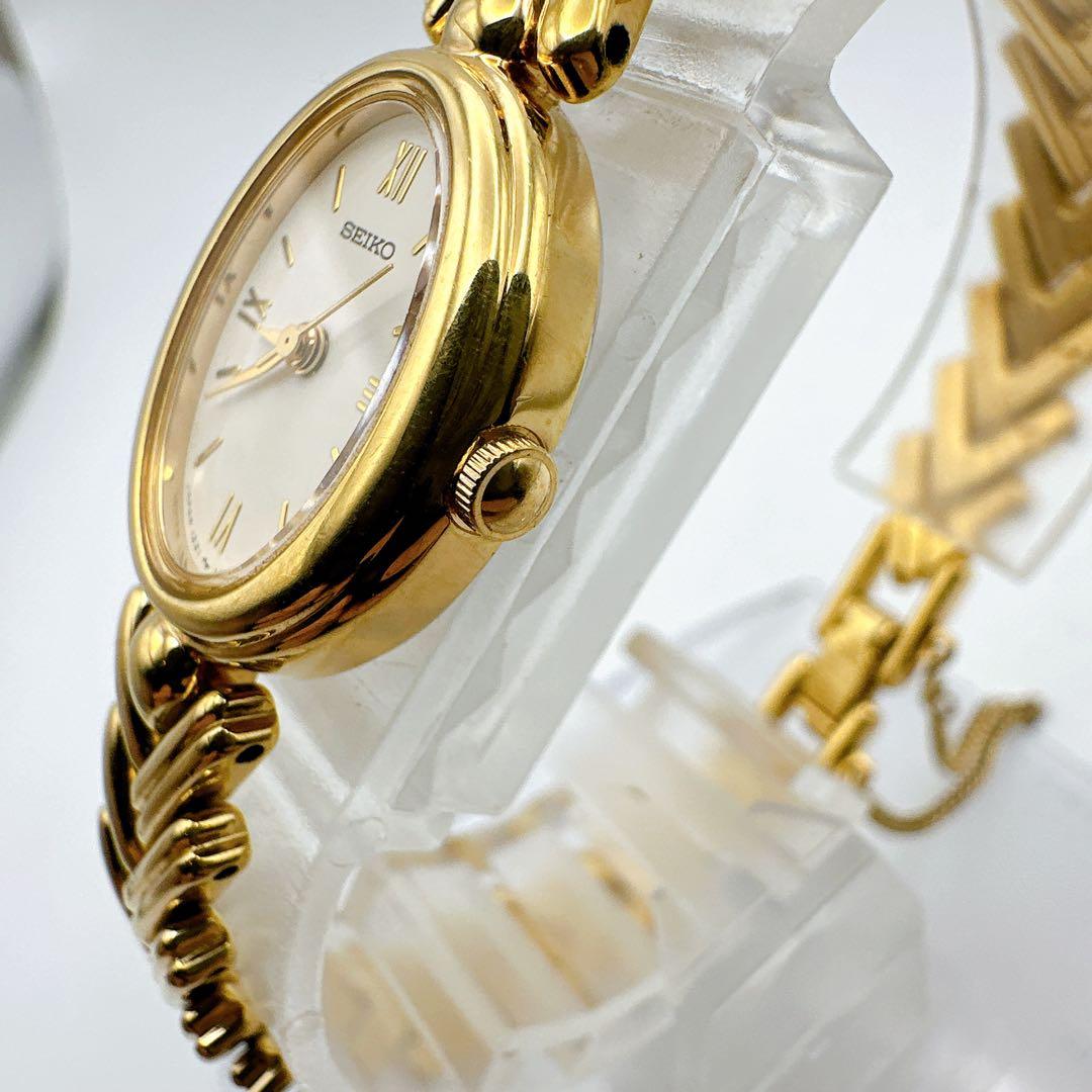 美品 稼動品 SEIKO セイコー クオーツ レディース腕時計 ゴールド