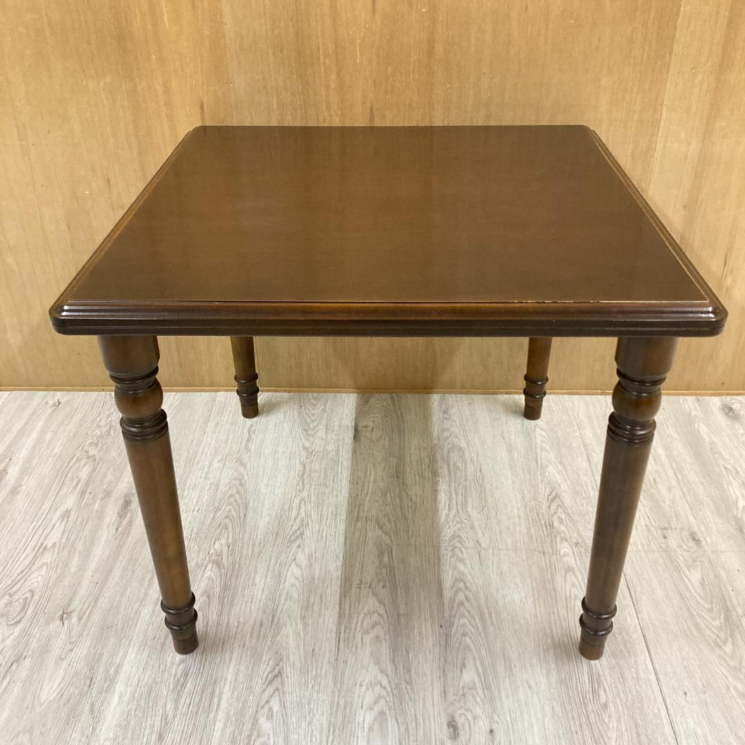 【カリモク】コロニアル　ダイニングテーブル2人用　85ｃｍ　ヴィンテージ