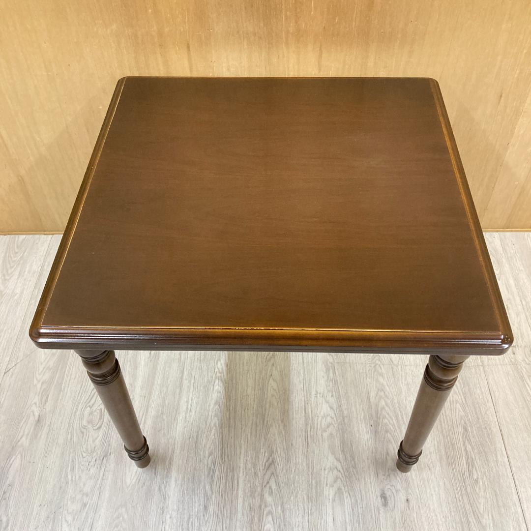 【カリモク】コロニアル　ダイニングテーブル2人用　85ｃｍ　ヴィンテージ