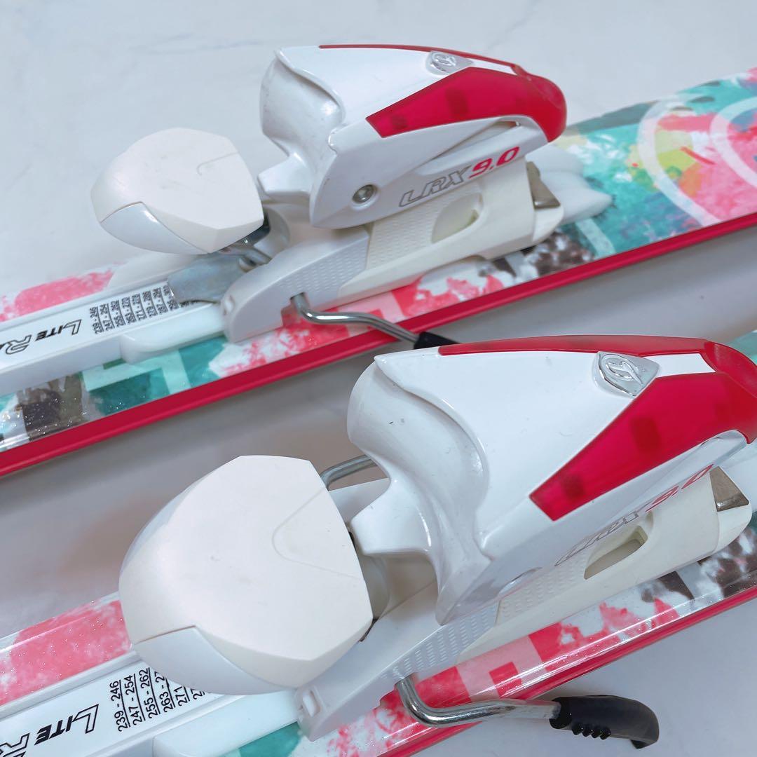 【使用1回極美品】レディース フリースタイル スキー板 ３点セット 130