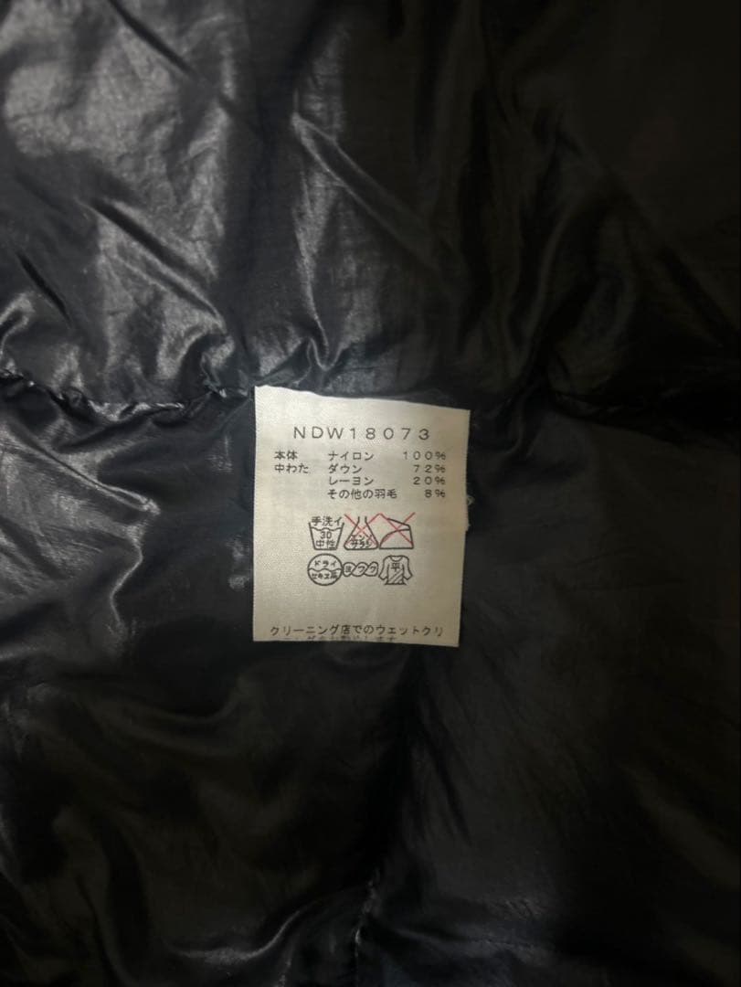 The North Face ブラック ダウンジャケット ロング丈