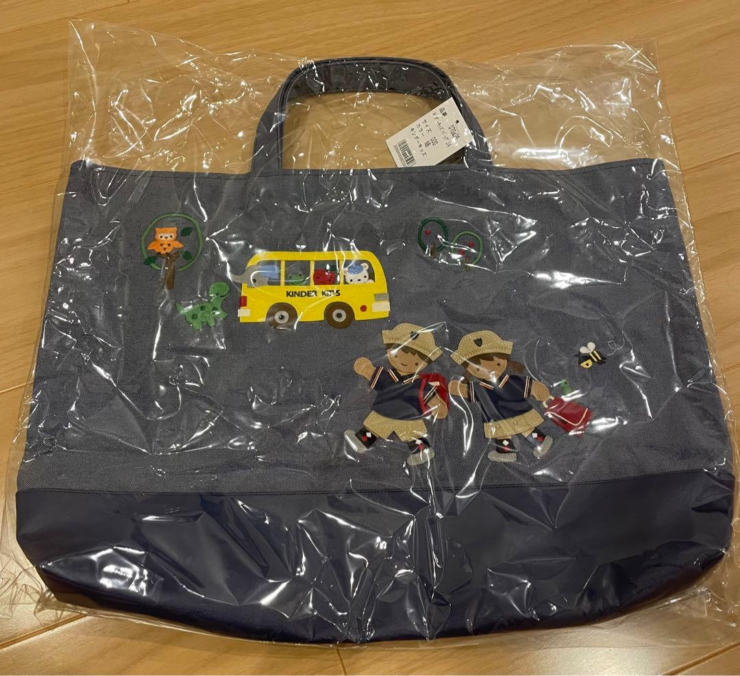 【新品　未開封】キンダーキッズ×ファミリア　コラボデニムトートバッグ&パスケース