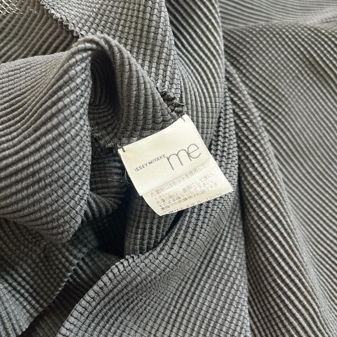 ISSEY MIYAKE me プリーツ ブラウス トップス 黒 フリー