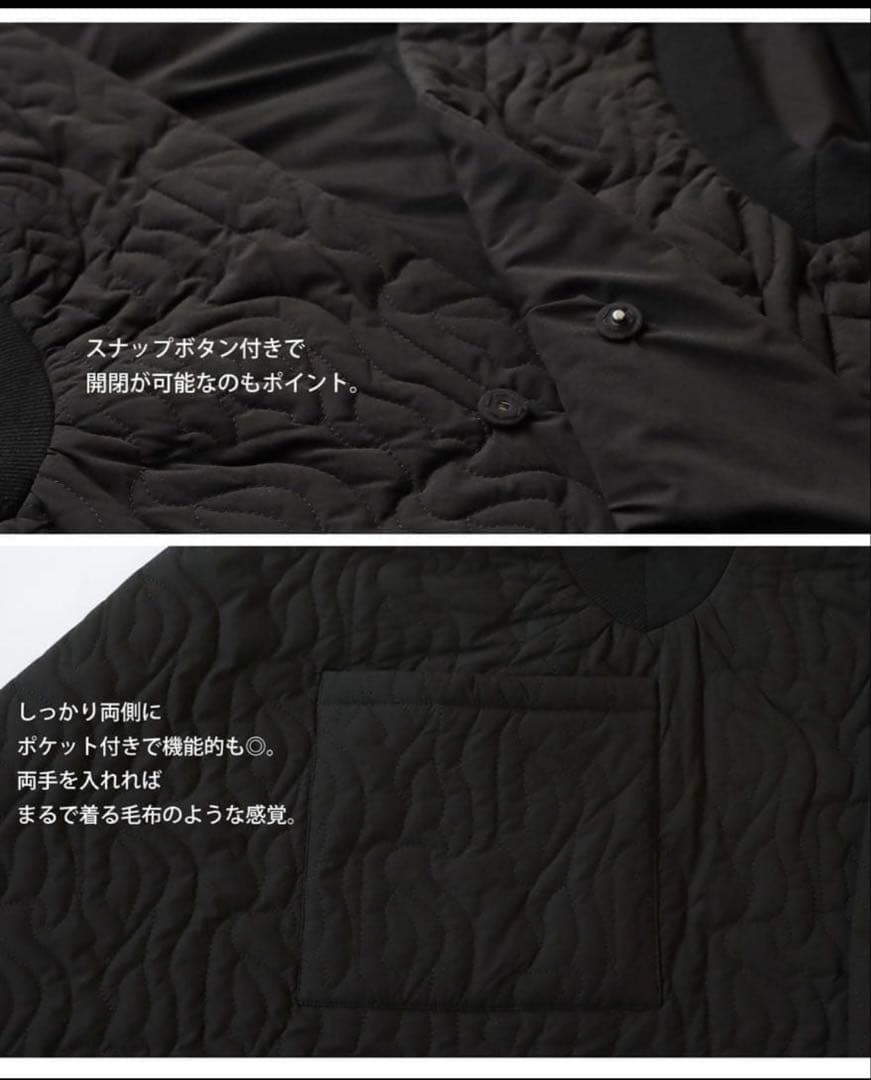 新品⭐︎antiqua ピーチスキンキルティングロング丈ベスト