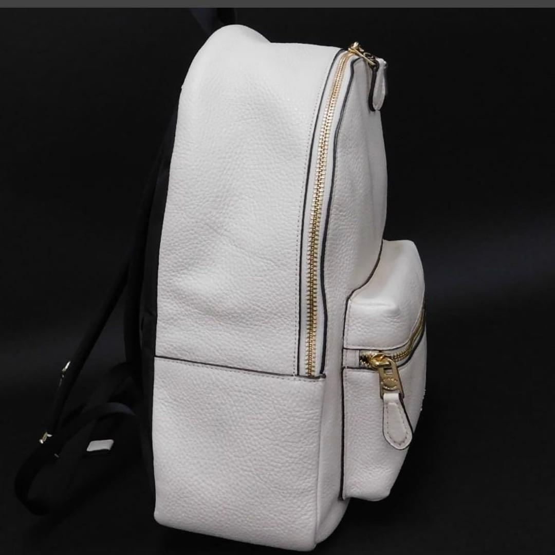 【美品】COACH コーチ リュック ホワイト レザー バックパック