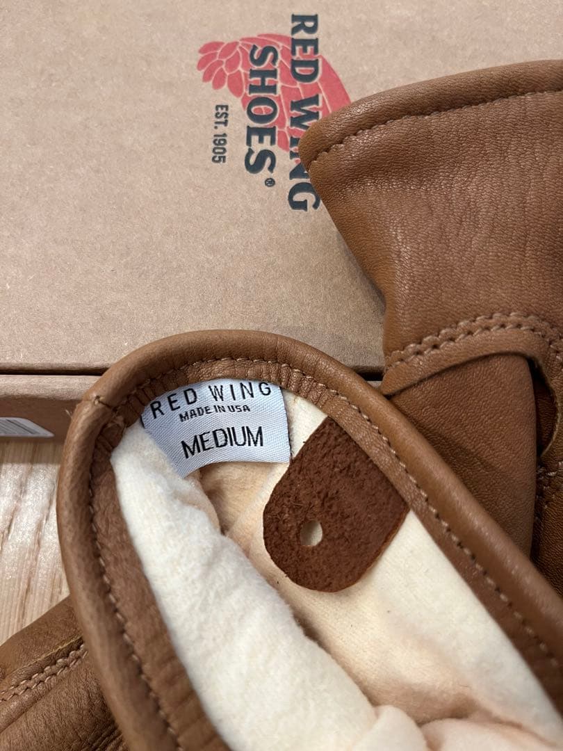 RED WING レザーグローブ　ナツメグ　Mサイズ